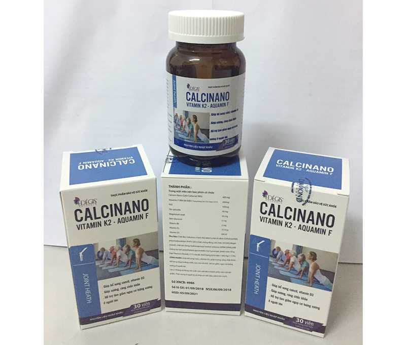 Viên bổ sung Calcinano Vitamin K2-AquaminF