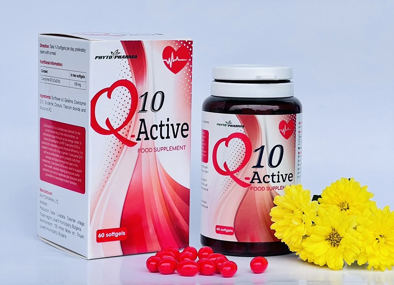 Viên bổ tim Q10 ACTIVIE (Bổ sng Coenzyme Q10, tốt cho tim mạch)